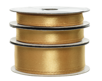 Lint polyester satijn goud a3