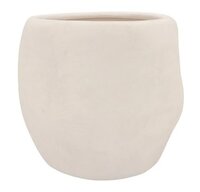 LISBOA WHITE POT 14X14X13CM