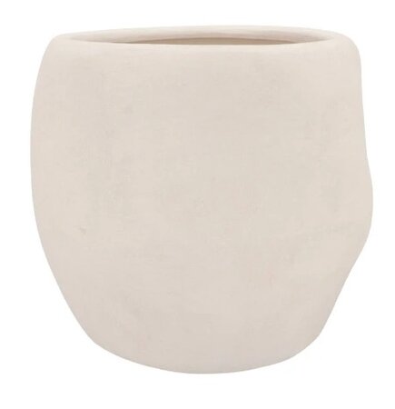 LISBOA WHITE POT 24X24X23CM