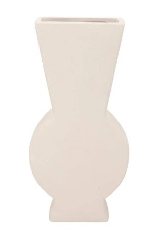 LISBOA WHITE VASE DAZZLE 19X7X38CM