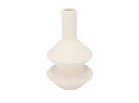LISBOA WHITE VASE TUBE 21X21X36CM