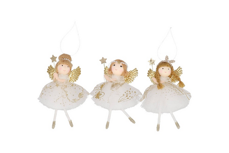 LOULOU COZY GOLD HANGER DANCING GIRL per stuk 14X10X2CM