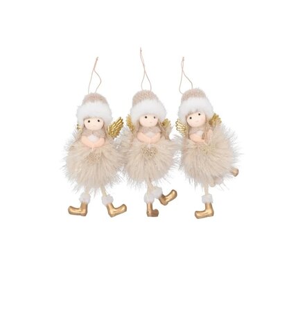 LOULOU SAND X-MAS HANGER GIRL per stuk 8X8X19CM