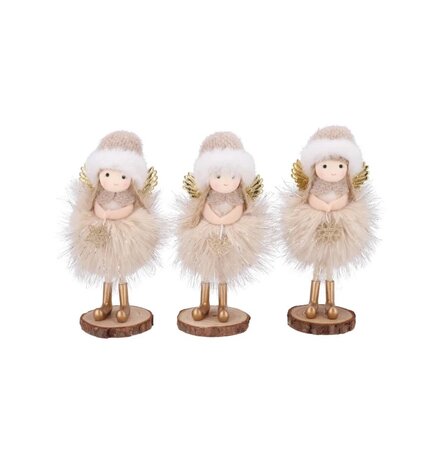 LOULOU SAND X-MAS STANDING GIRL per stuk 6X6X17CM