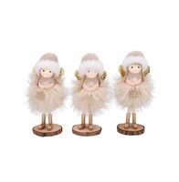 LOULOU SAND X-MAS STANDING GIRL per stuk 6X6X17CM