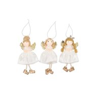 LOULOU WHITE X-MAS HANGER DANGLING LEGS per stuk 6X6X16CM