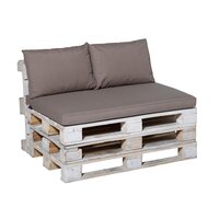 Loungekussen l120b80 pan taupe - afbeelding 2