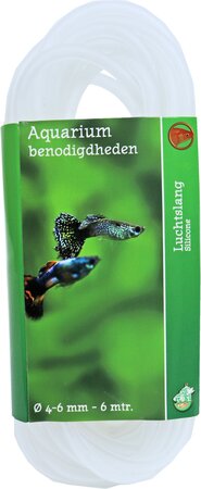 Luchslang 4/6mm silicone 6 mt.sleev