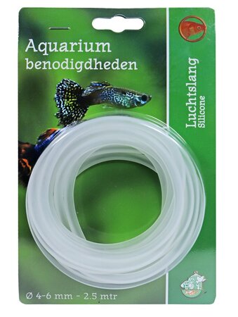 Luchtslang 4/6mm silicone 2.5m blis