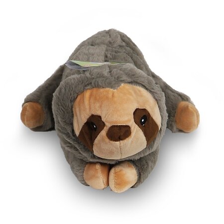 Luiaard pluche eco met piep h35cm