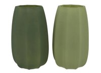 LUXX MAJESTIC GREEN VASE ARCHES ASS 14X14X18CM