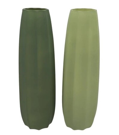 LUXX MAJESTIC GREEN VASE ARCHES per stuk 14X14X44CM