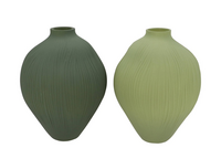 LUXX MAJESTIC GREEN VASE ORGANIC per stuk 23X23X30CM