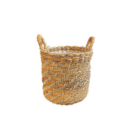 Mand abaca d38h38cm bruin