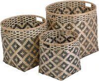 MAND BAMBOEZILVER GROOT per stuk