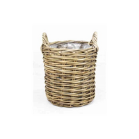 Mand d30h28cm grijs