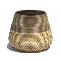 Mand lombok grijs/blond d27h33cm