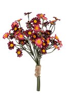 Margrietjes bundel h27cm burgundy