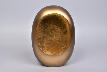 MARRAKECH EGG T-LIGHT GOLD 20X10X28CM
