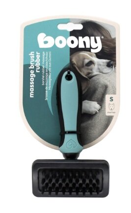Massageborstel hond rubber small