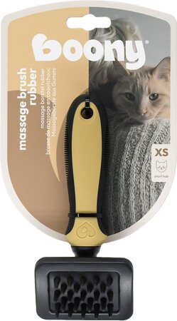 Massageborstel kat rubber extra s