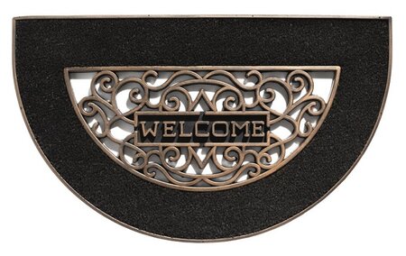 Mathara l45b75cm welcome zwart