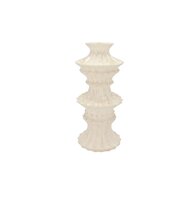 MAYSA OFFWHITE VASE TUBES 13X13X30CM