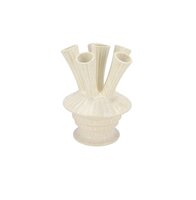 MAYSA OFFWHITE VASE TUBES 16X16X23CM