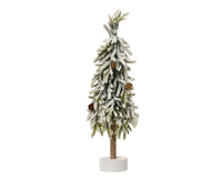 Merry fir mini boom d14h45cm groen/wit
