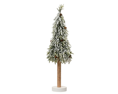Merry fir mini boom d23h75cm groen/wit