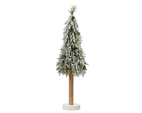 Merry fir mini boom d23h75cm groen/wit