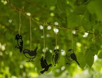 Metal silhouettes mini vogelset