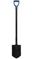 Metalen spade met D-handvat