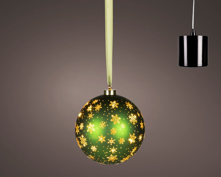 Microled draai bal d19cm 20l groen/wwt