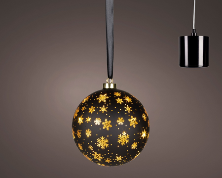 Microled draai bal d19cm 20l zwart/wwt