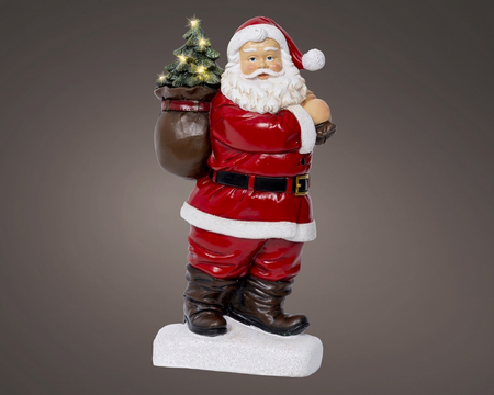 Microled kerstman l9b19h31cm 8l wwit