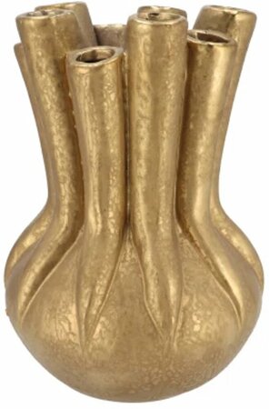 MIKA MAJESTIC GOLD VASE TUBE 18X25CM