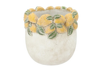 MILEY YELLOW POT LEMONS 20X20X17CM