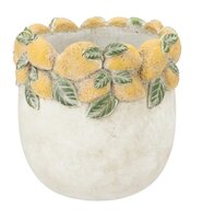 MILEY YELLOW POT LEMONS 27X27X24CM