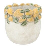 MILEY YELLOW POT LEMONS 30X30X29CM