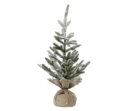Mini boom d30h60cm groen/wit