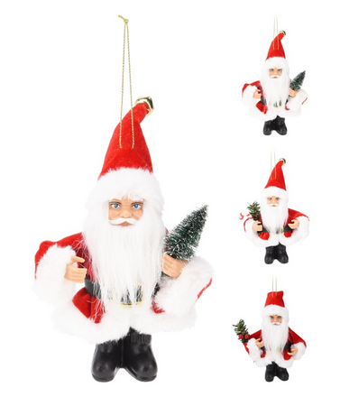 MINI KERSTMAN HANGDECO 13CM