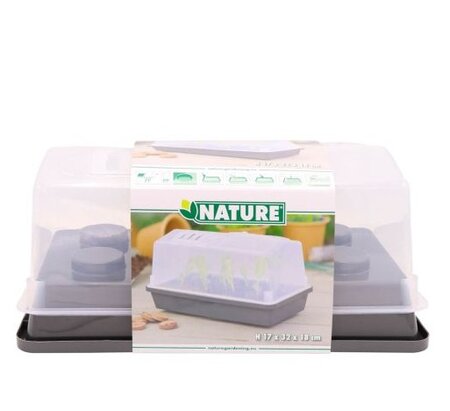 Mini-kweekkas antraciet h17b32d18cm