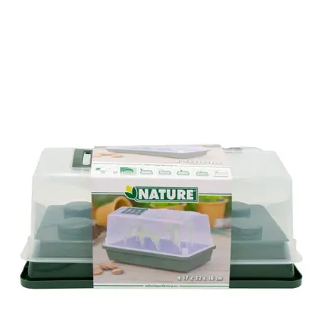 Mini-kweekkas groen h17b32d18cm