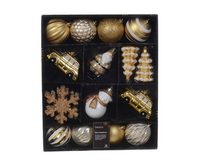 Mixbox plc orn. 25st brn/gd/wit