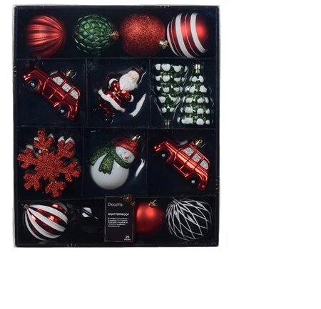 Mixbox plc orn. 25st rd-grn-wt