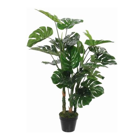 Monstera in pot d75h100cm groen (Zijde-plant)