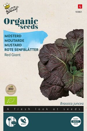 Mosterd red giant (bio) - afbeelding 1