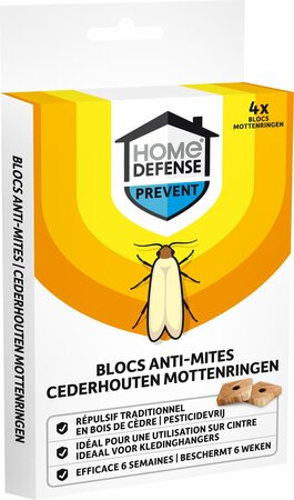 Mottenring cederhout 4st