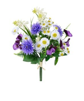 Muscari/viooltje bundel h39cm paars